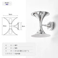Art deco chrome horn wall lights for bedroom indoor lighting