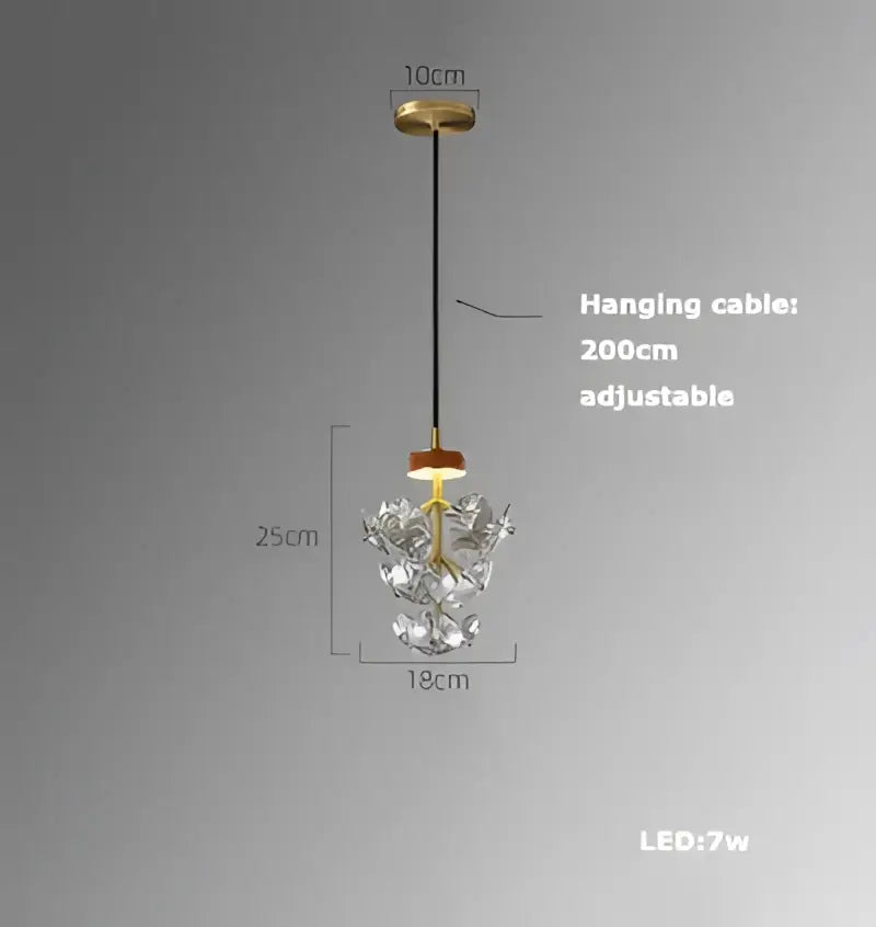 Art deco clear woven glass pendant light dining room brass accent