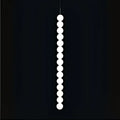 Art deco led glass pingpong pendant light dining room white orbs
