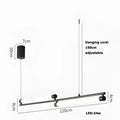 Modern minimalist art deco led gold chandelier kitchen pendant light