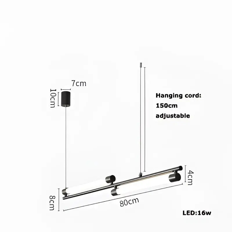 Modern minimalist art deco led gold chandelier kitchen pendant light