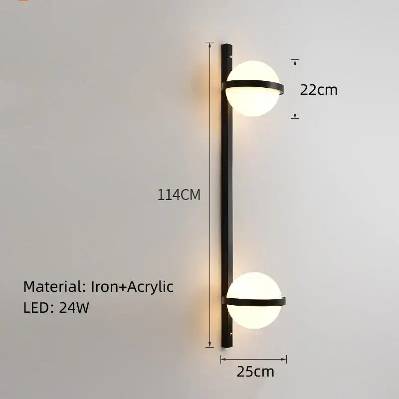 Modern black plant pendant light dining room led garden lamp