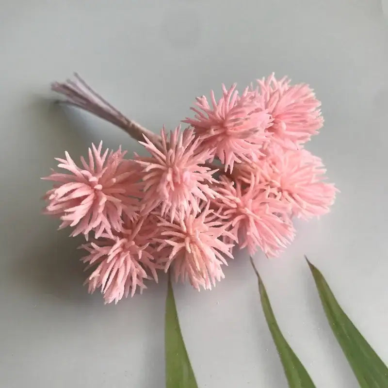 Colorful pom-pom artificial plants set of 6 wedding decor