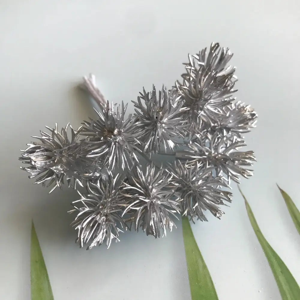 Colorful pom-pom artificial plants set of 6 wedding decor