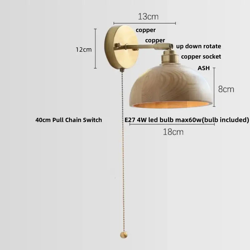 Vintage scalloped brass and glass wall lights living room sconce