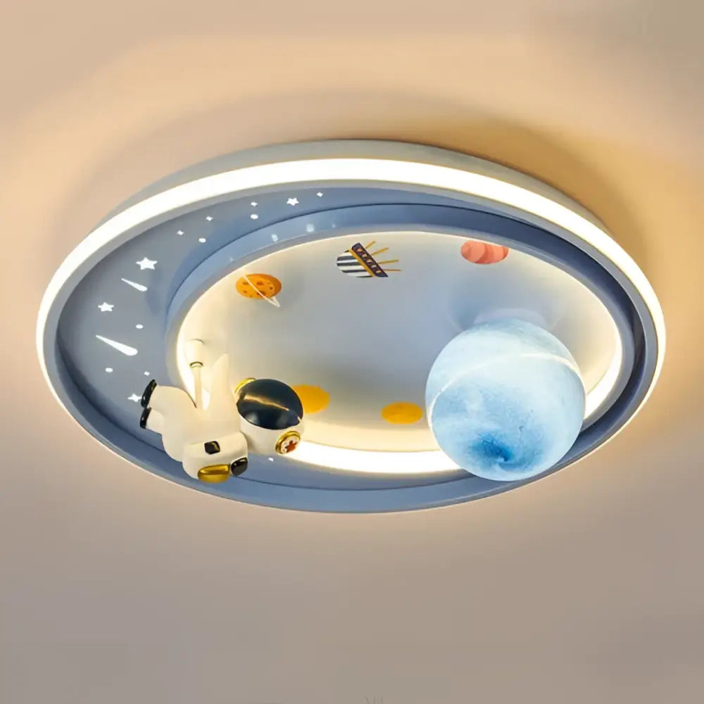 Space astronaut astros planet ceiling light for bedroom