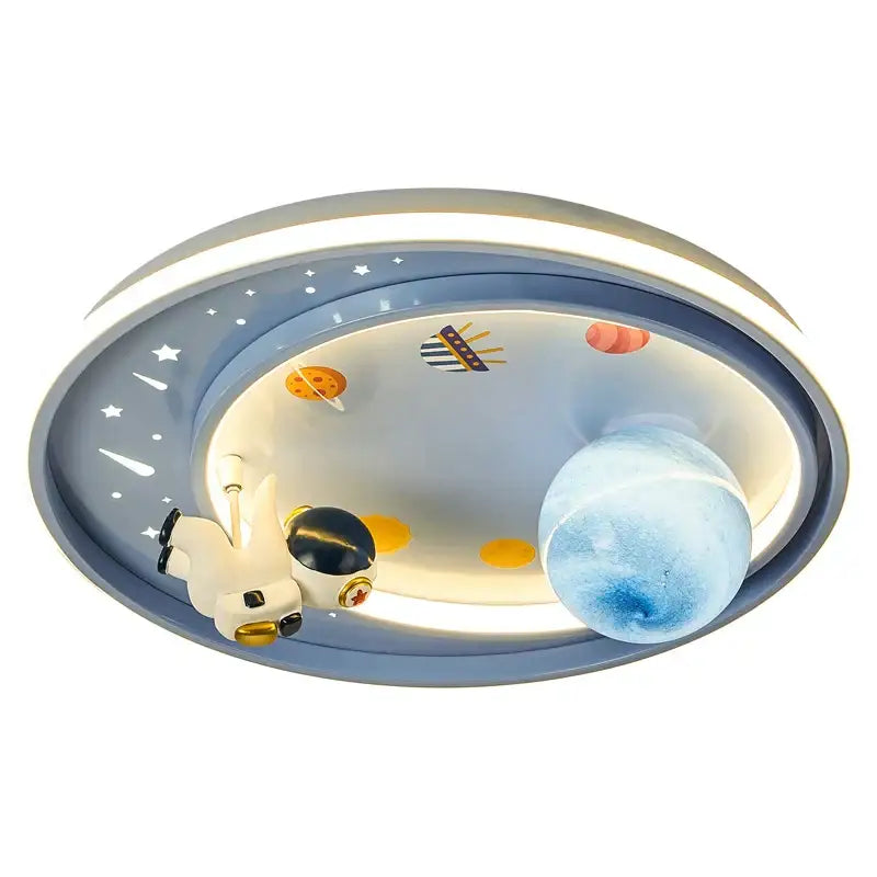 Space astronaut astros planet ceiling light for bedroom