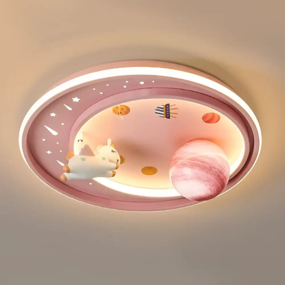 Space astronaut astros planet ceiling light for bedroom