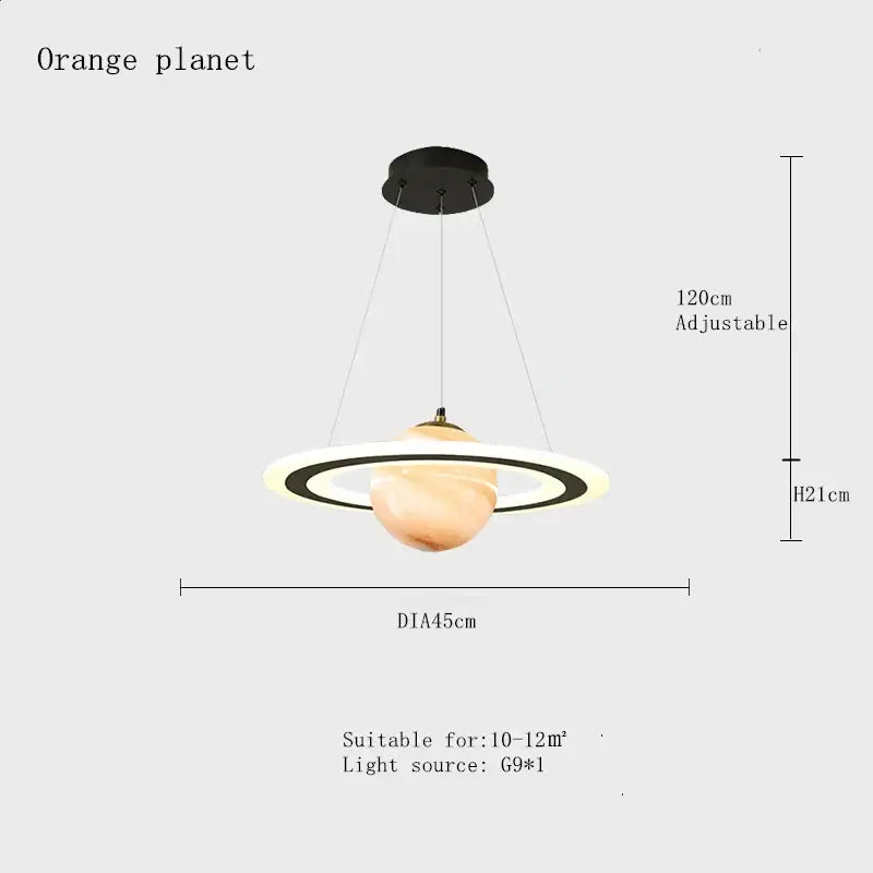Modern white decorbites astronaut ball led pendant light bedroom