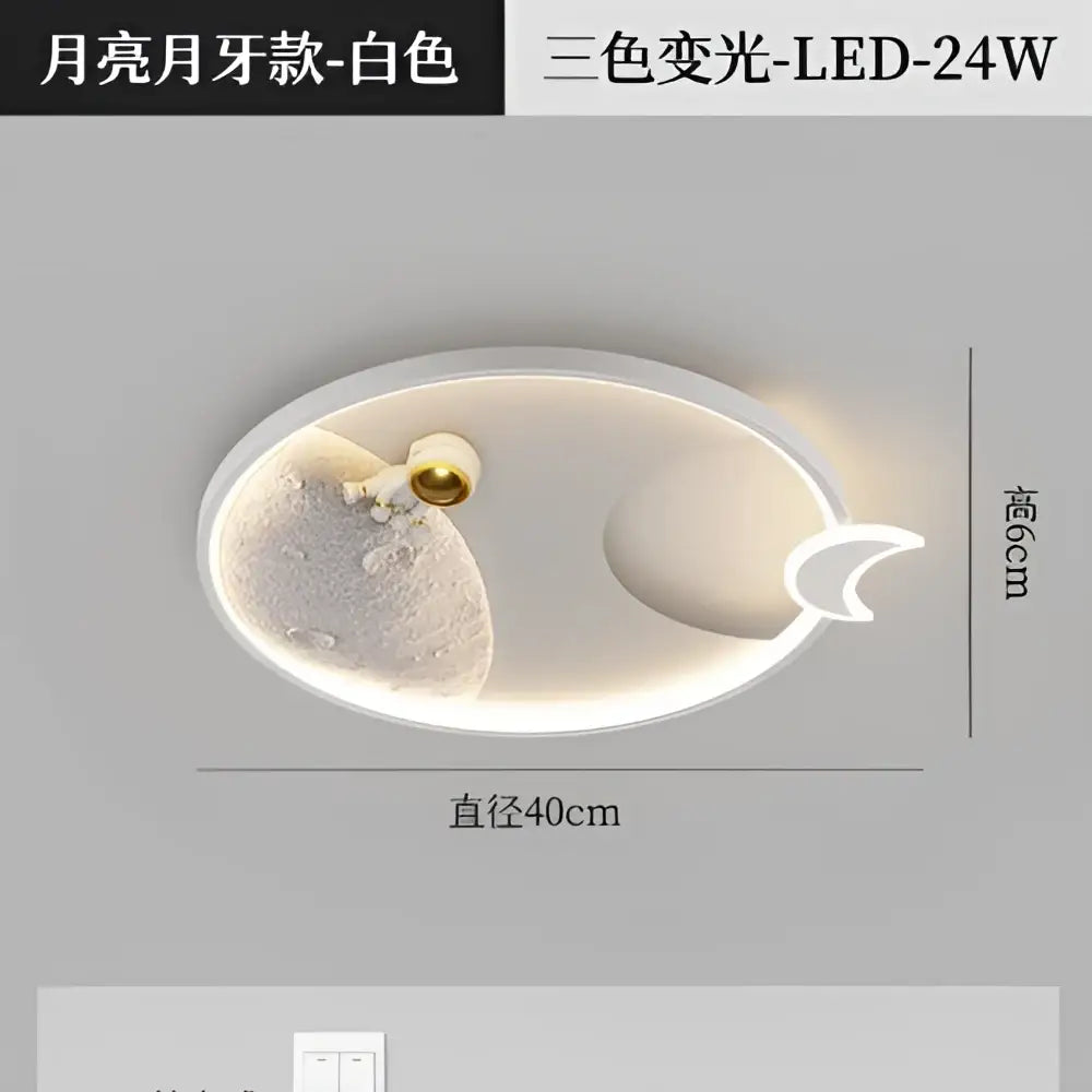 Modern decorbites astronaut moon acrylic ceiling lamp bedroom light