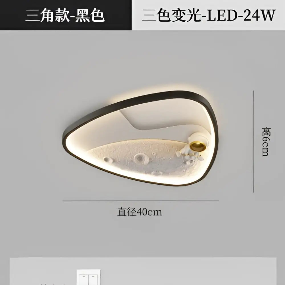 Modern decorbites astronaut moon acrylic ceiling lamp bedroom light