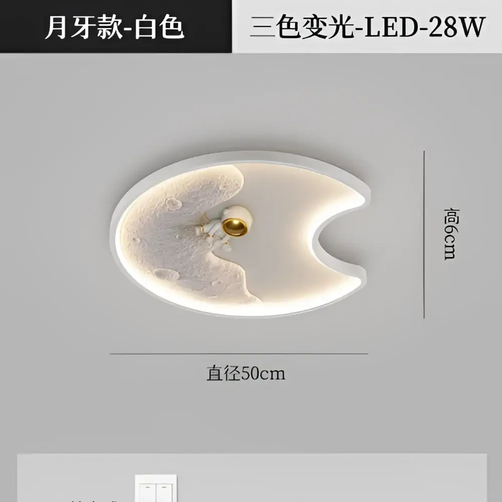 Modern decorbites astronaut moon acrylic ceiling lamp bedroom light