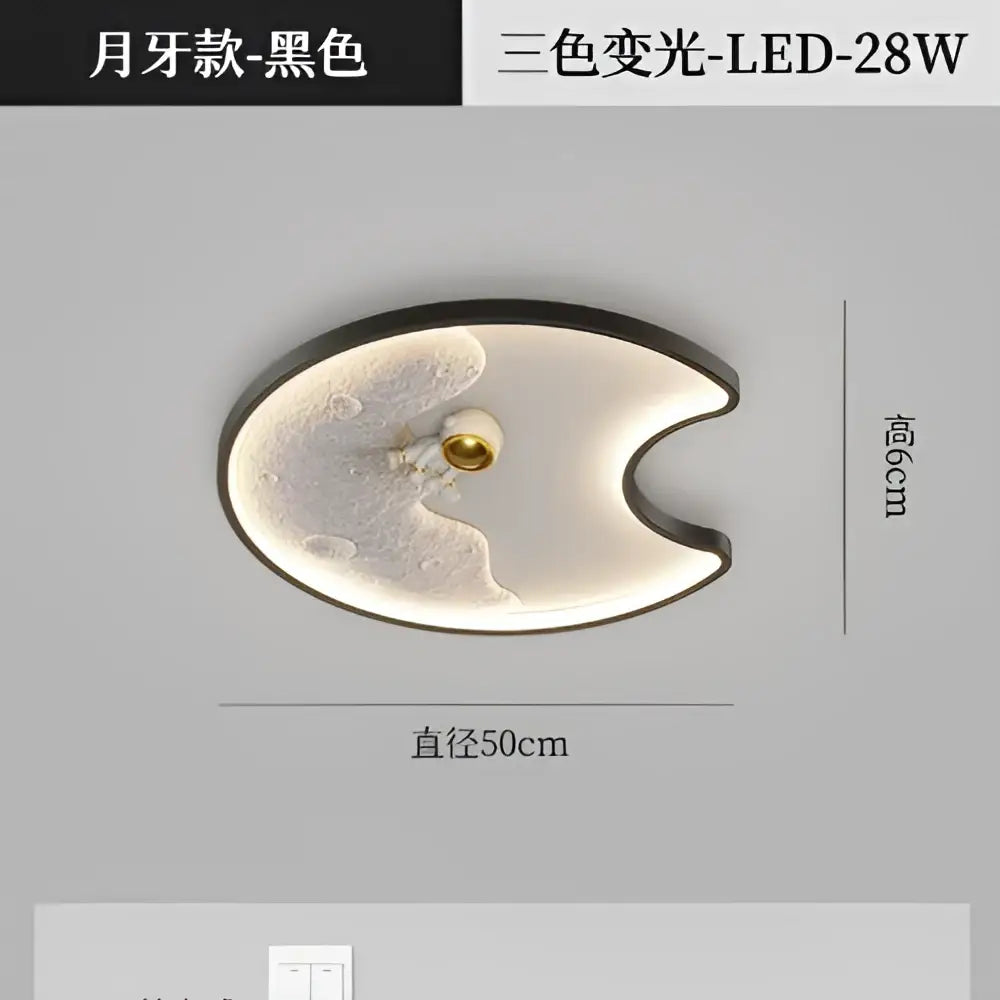 Modern decorbites astronaut moon acrylic ceiling lamp bedroom light