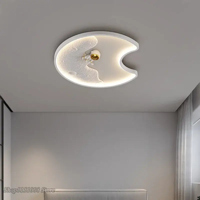 Modern decorbites astronaut moon acrylic ceiling lamp bedroom light