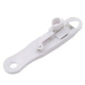 White plastic bean slicer cutter peeler for kitchen green beans