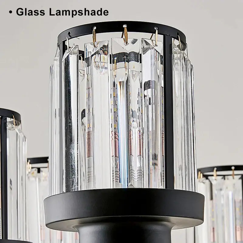 Decorbites black art crystal chandelier bronze living room lighting