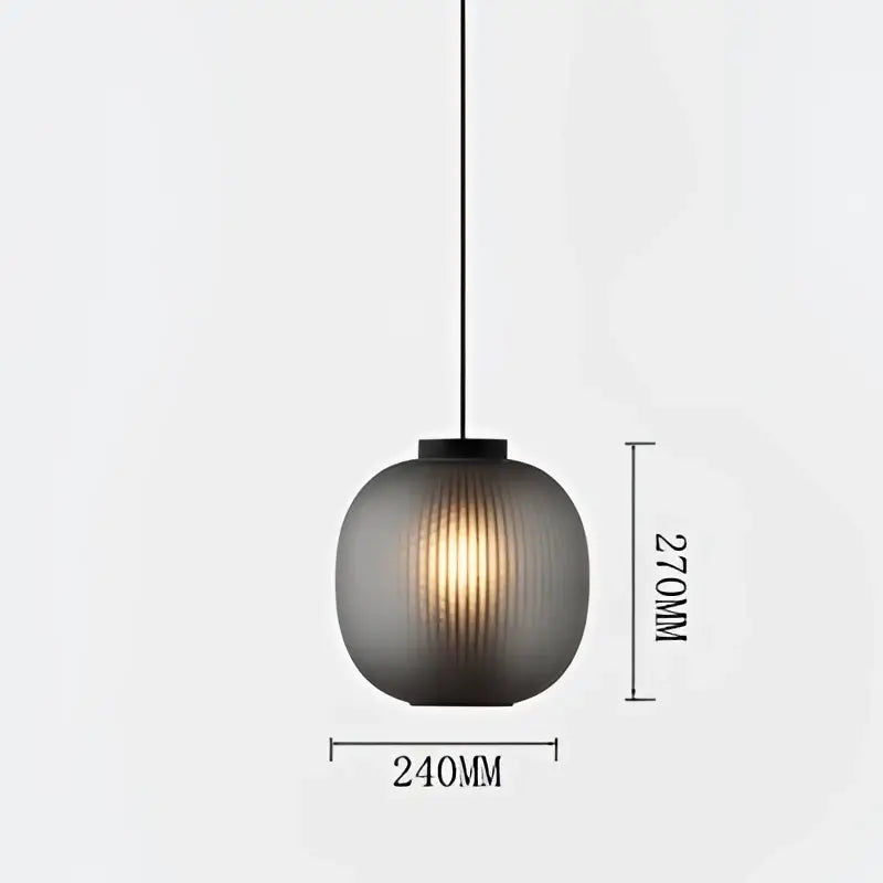 Decorbites black glass ball table light for bedroom living room