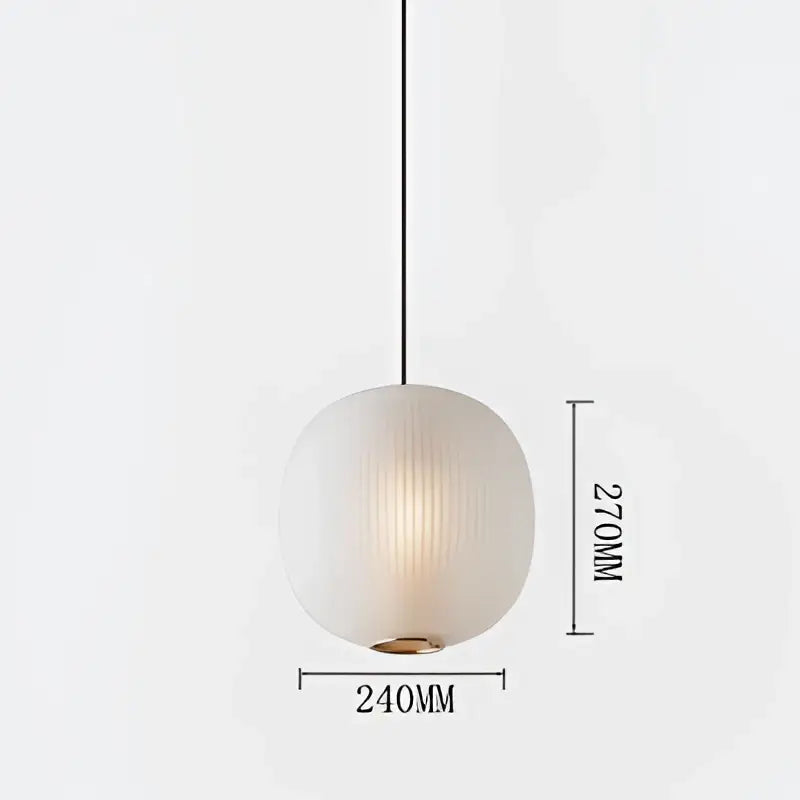 Nordic black glass ball table light for bedroom