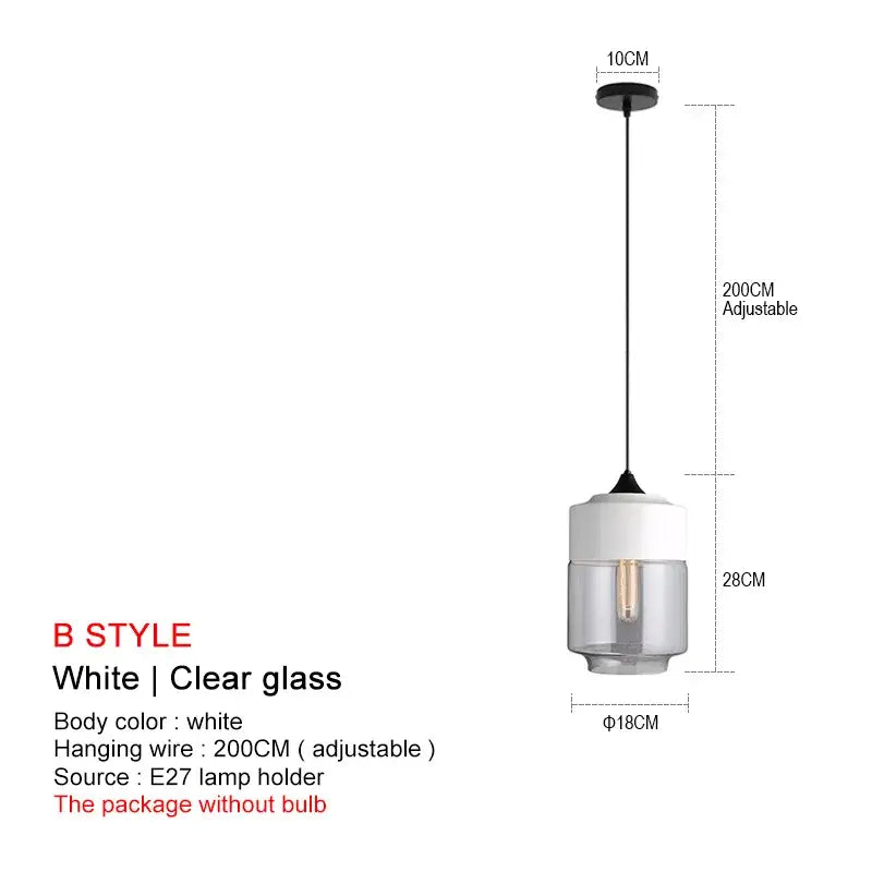 Modern black glass pendant lights for dining room set of 2