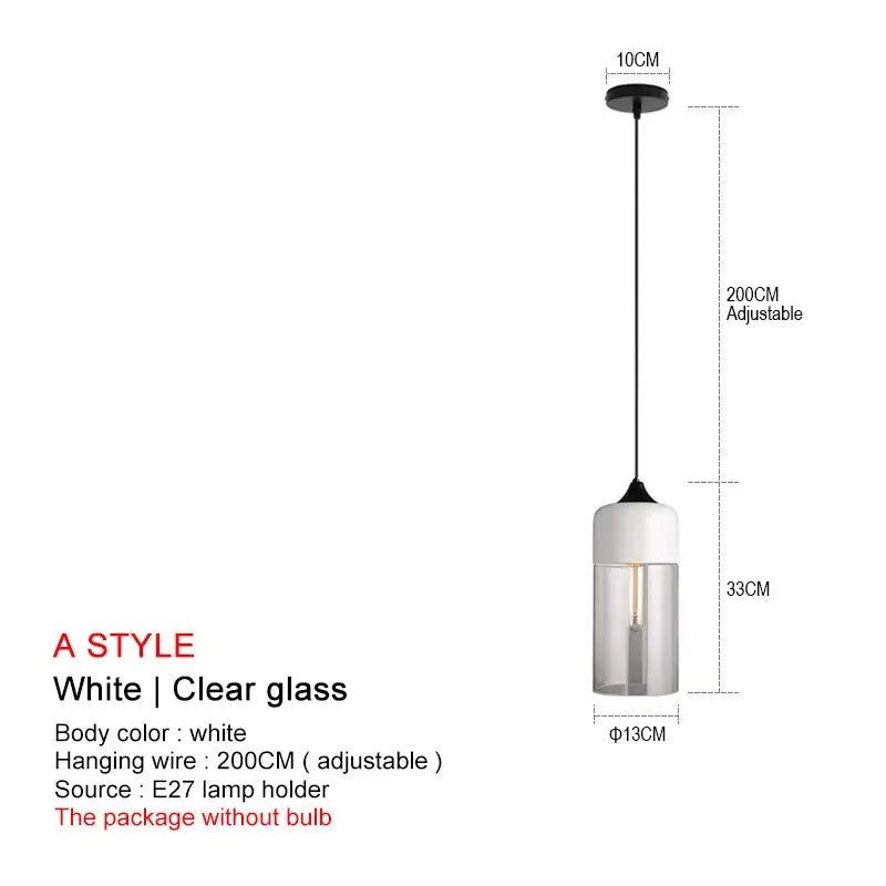 Modern black glass pendant lights for dining room set of 2