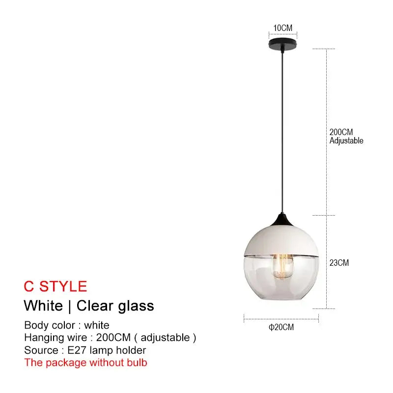 Modern black glass pendant lights for dining room set of 2