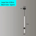 Modern decorbites black gold ceiling pendant for bedroom led light