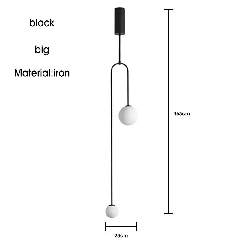 Modern minimalist black & gold chandelier – dining room pendant light