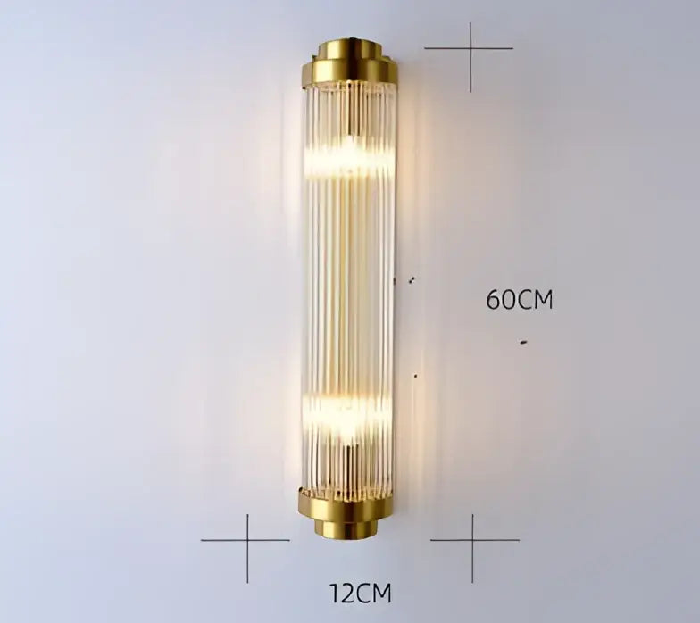 Modern black & gold crystal wall lights for bedroom living room