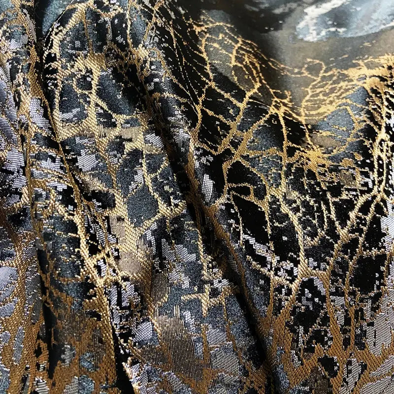 Black gold jacquard egyptian cotton bedding set bedroom duvet cover