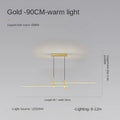 Modern black & gold led pendant lights dining room chandelier