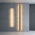 Modern minimalist black gold led strip wall lights for dining room