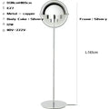 Modern flower black & gold metal floor lamp for living room