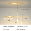 Modern black & gold pendant lamp for dining room and kitchen