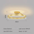 Modern black gold round chandelier living room ceiling light