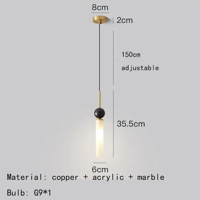 Modern gold and black wall lamp with acrylic lampshade bedroom sconce