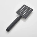 Matte black hand-held shower head bathroom water saving rainfall