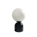 Nordic black iron glass ball table lamps bedroom led lighting fixture