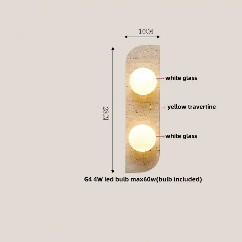 Modern wood and black iron led wall sconce bedroom light