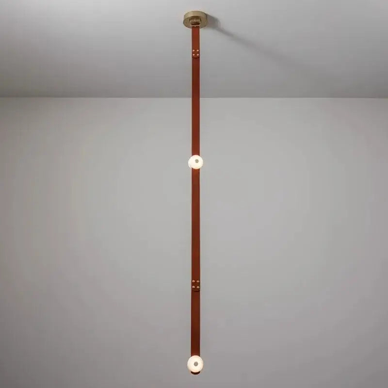Black leather marble adjustable led chandelier dining room light