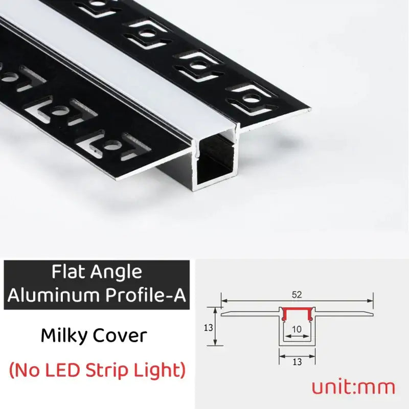 Geometric black & silver led aluminum threshold strip living room