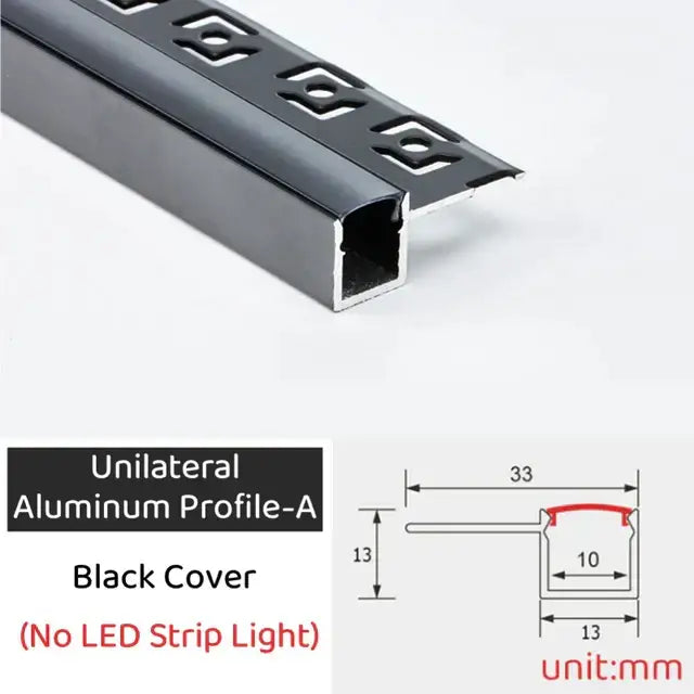 Geometric black & silver led aluminum threshold strip living room