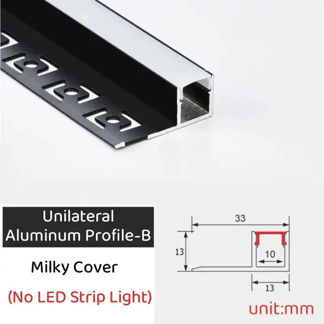 Geometric black & silver led aluminum threshold strip living room