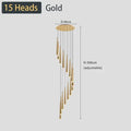 Modern black led ceiling chandelier living room pendant light