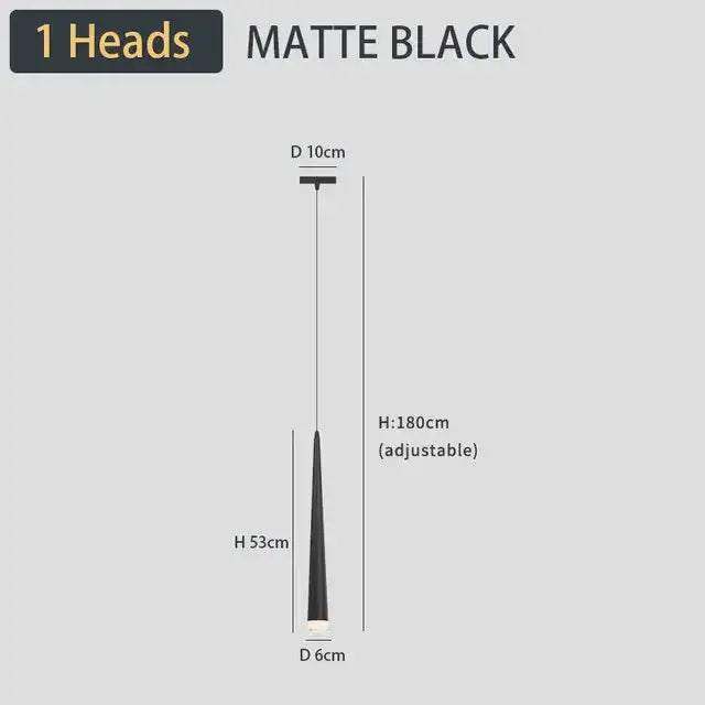 Modern black led ceiling chandelier living room pendant light