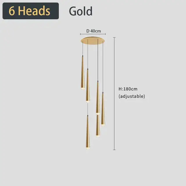 Modern black led ceiling chandelier living room pendant light
