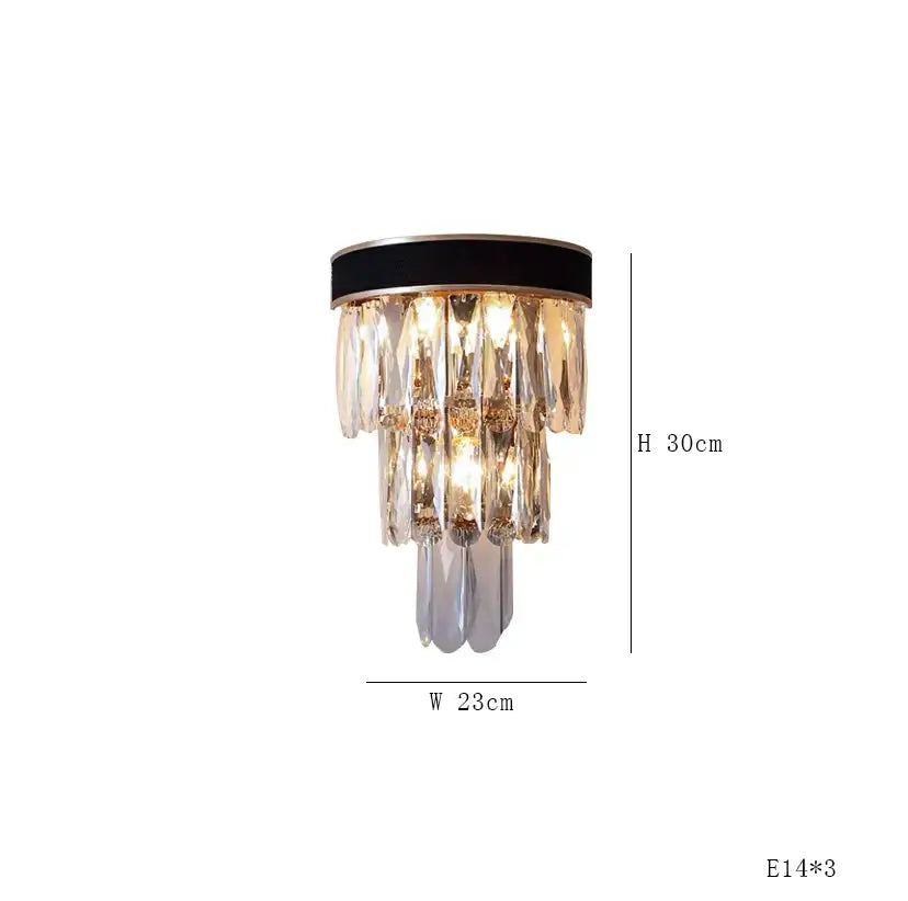 Modern dark bronze led crystal chandelier dining room luxury design