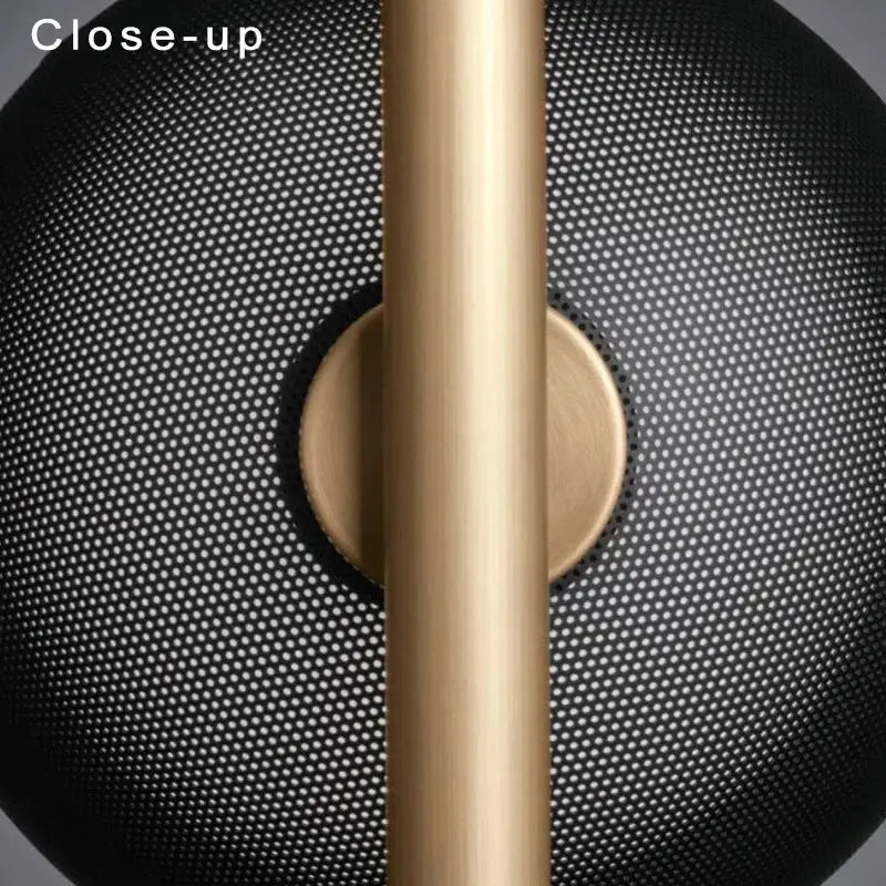 Modern black led floor lamp for living room with dome shade