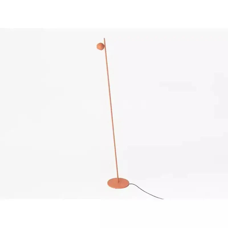 Minimalist black and brass led floor lamp for living room