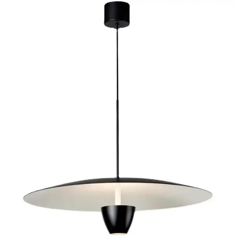 Modern black led hanging light for dining room minimalist pendant