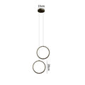 Modern minimalist black led pendant light for bedroom glow